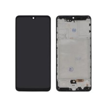 Complete Screen Black Galaxy A31 (A315F) (With Frame) ECRA LCD
