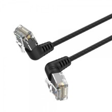 OFERECER Restam 5 dias, 8 horas, 10 minutos e 53 segundos.Cabo de rede Vention Slim Cat.6A RJ45 UTP com conector giratório de 360° em ângulo reto - 1 m - Branco