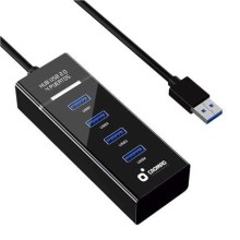 Cabo USB 2.0 Cromad - 30 cm de comprimento - Indicador LED - Velocidade de transferência de 480 Mbps - 4 portas - Não requer instalação -