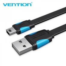Cabo Vention USB 2.0 macho para mini USB macho - 1 m - Cores azul e preta
