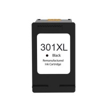 Cartucho de tinta preta HP 301XL remanufaturado - Exibe o nível de tinta - Substitui CH563EE/CH561EE
