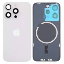 IPHONE 16 PRO WHITE TAMPA BACK GLASSWITH MAGNET