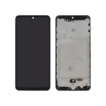 Complete Screen Black Galaxy A31 (A315F) (With Frame)